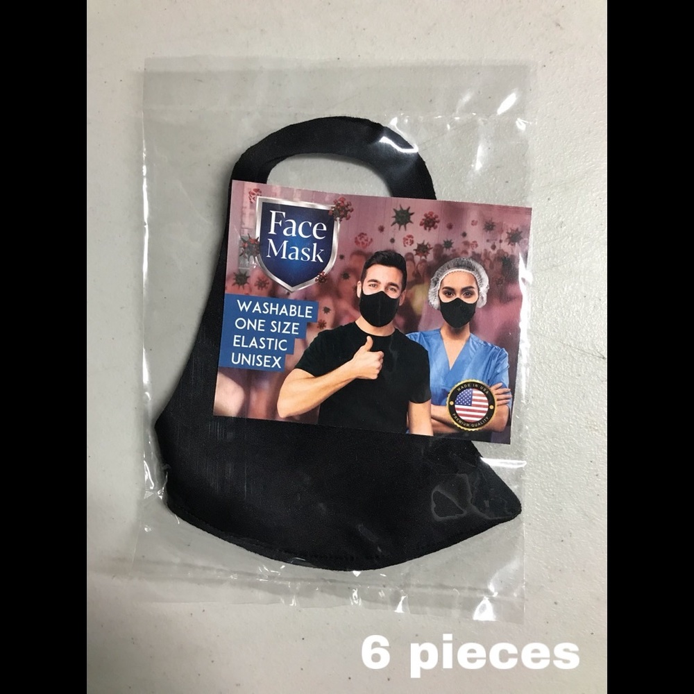 6 pack washable face mask hand made